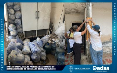 DADSA DETECTA GRAVES FALENCIAS SANITARIAS EN ESTABLECIMIENTO DE AGUA PARA CONSUMO HUMANO