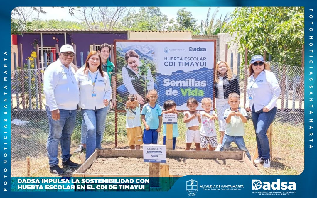 DADSA impulsa la sostenibilidad con huerta escolar en el CDI de Timayui